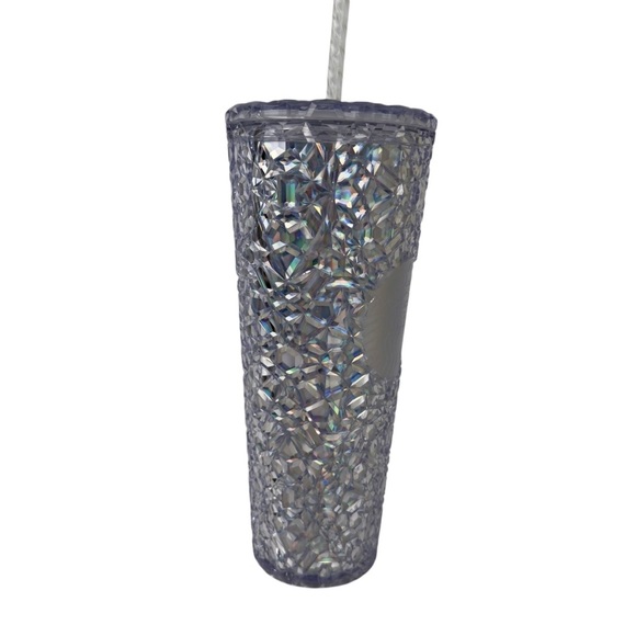 NWT Starbucks 2024 Sparkling Iridescent Unicorn Diamond Gemstone Venti Tumbler - Picture 6 of 13